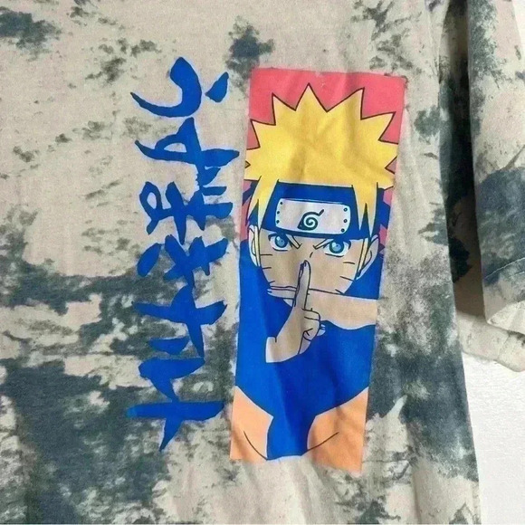 Naruto Shippuden Anime Masashi Kishimoto Tie Dyed T Shirt Size Medium Mens - Picture 3 of 7
